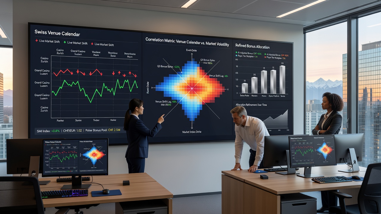 Live market dashboard showing poker and equine odds correlations at a Swiss venue
