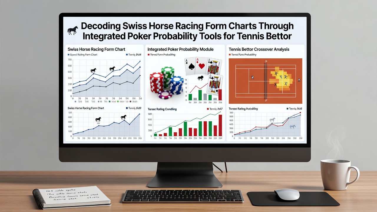 Tennis match probability matrix derived from poker equity tools and Swiss racing data integration